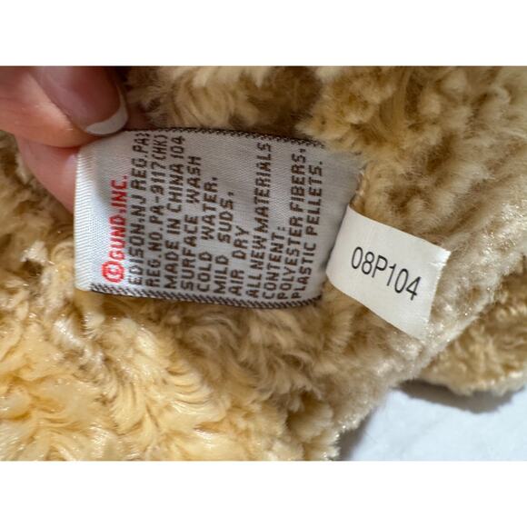 Vintage GUND Golden Retriever Stuffed Plush Animal Weighted Floppy 14" Lovey - Picture 4 of 8